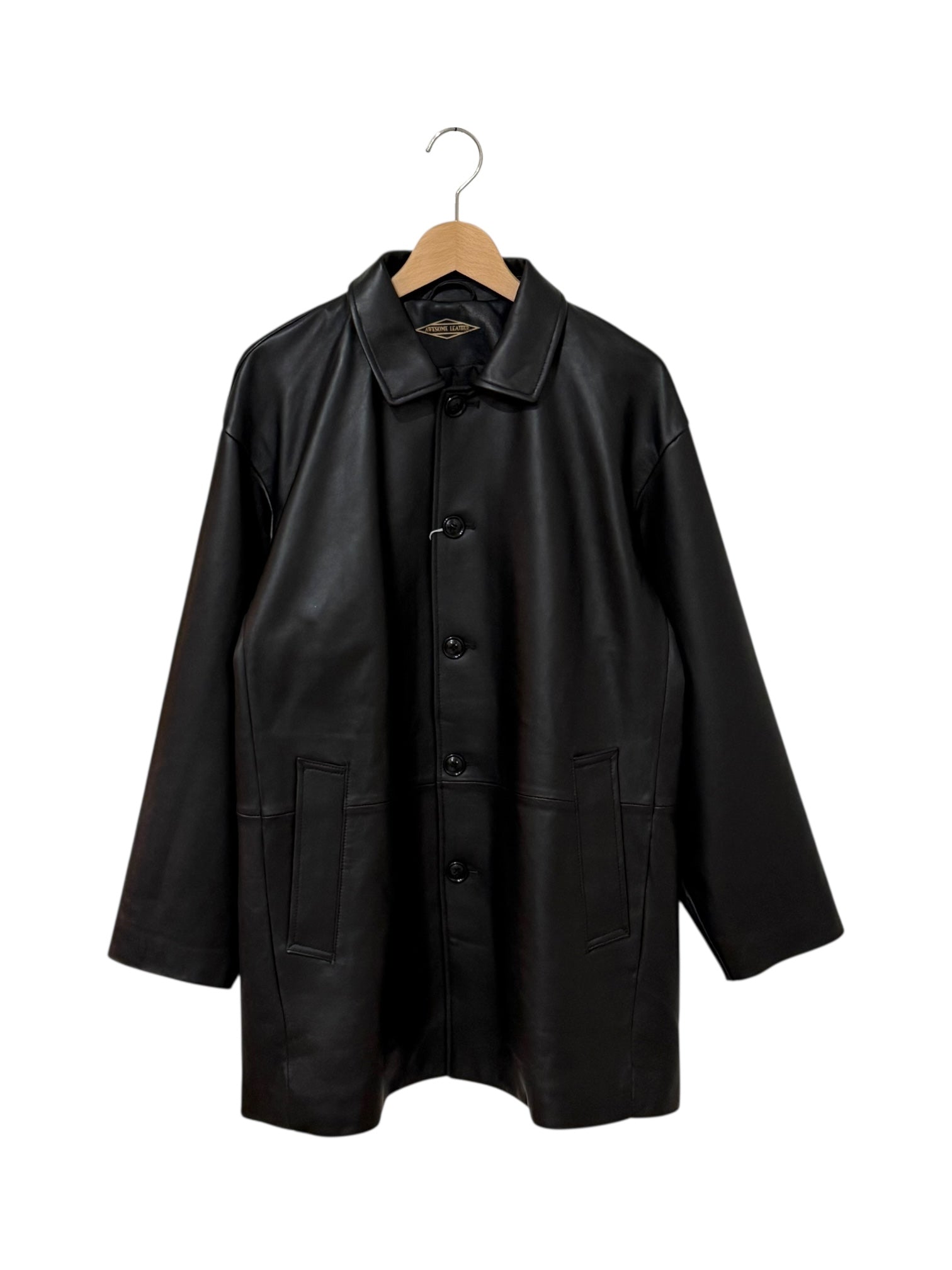 AWESOME LEATHER SHEEP LEATHER HALF COAT – parcel.transitfolks