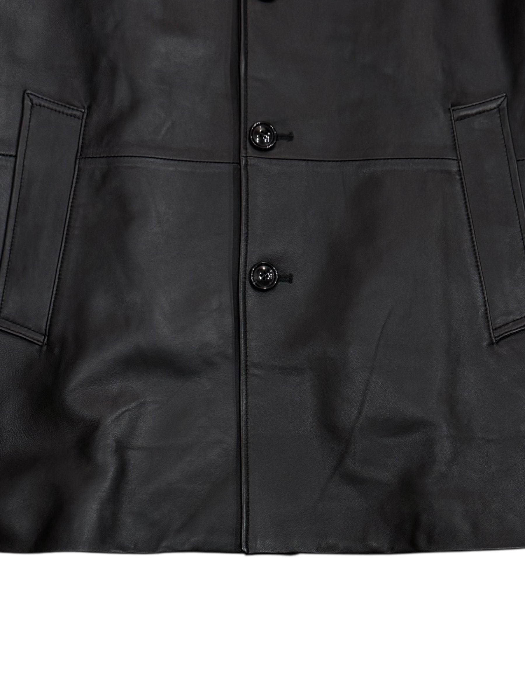 AWESOME LEATHER SHEEP LEATHER HALF COAT – parcel.transitfolks