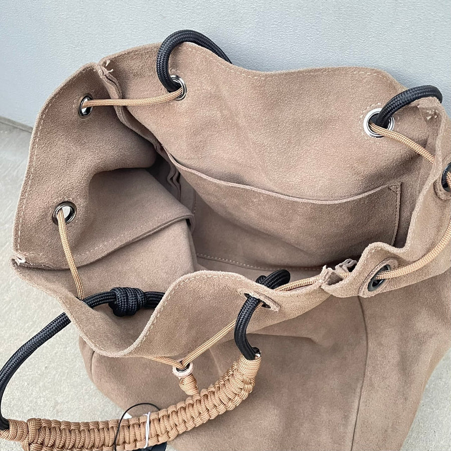 HAIDA TANKER SUEDE BAG-GRAYGE-