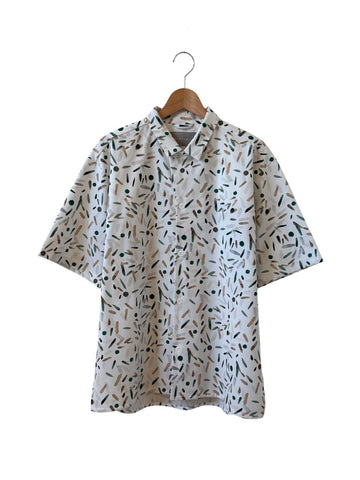 CURLY&Co.  TRICOT PRINT OPEN COLLAR SHIRTS