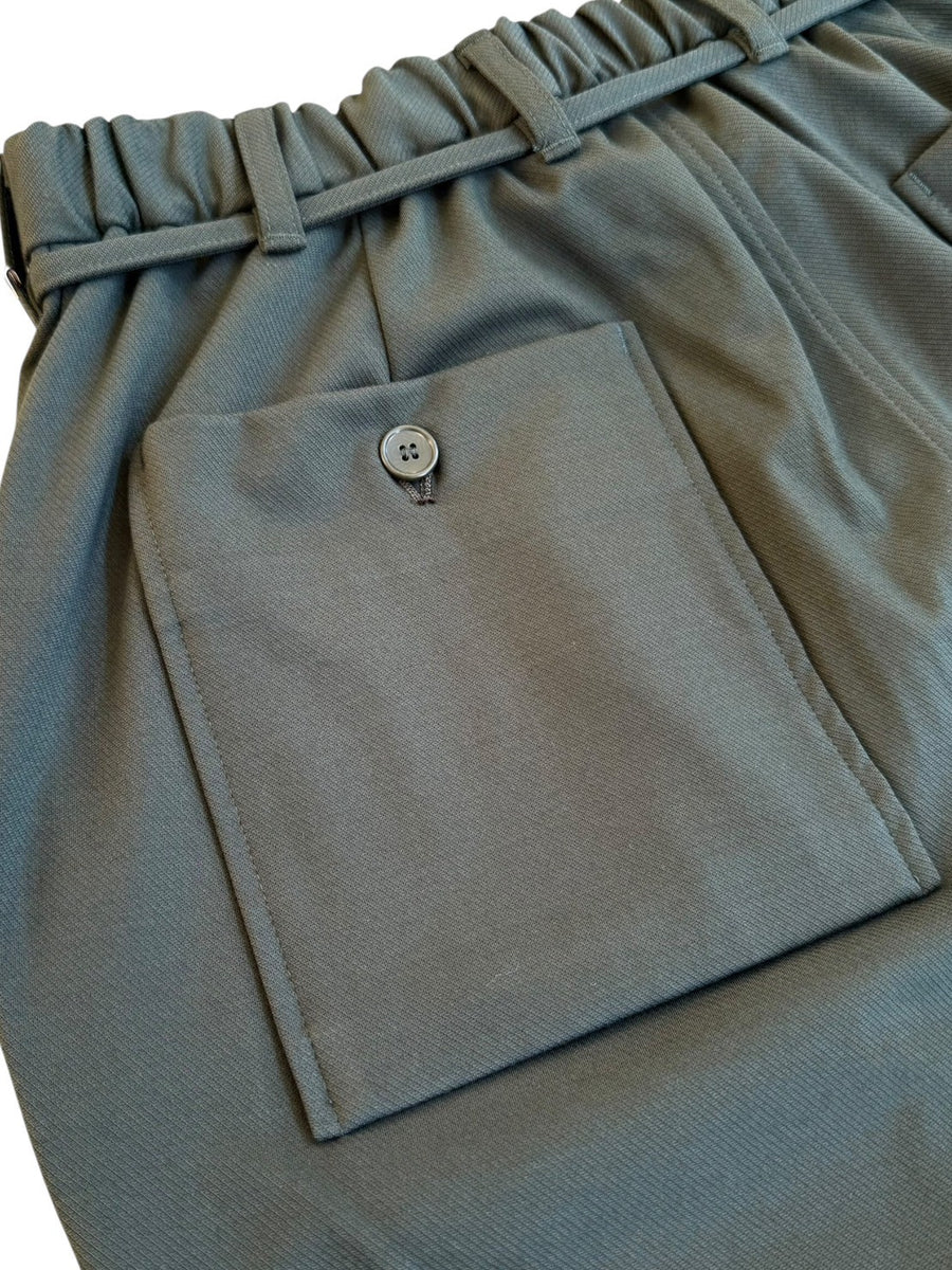 CURLY&Co.  Twill-Knit Straight Pants