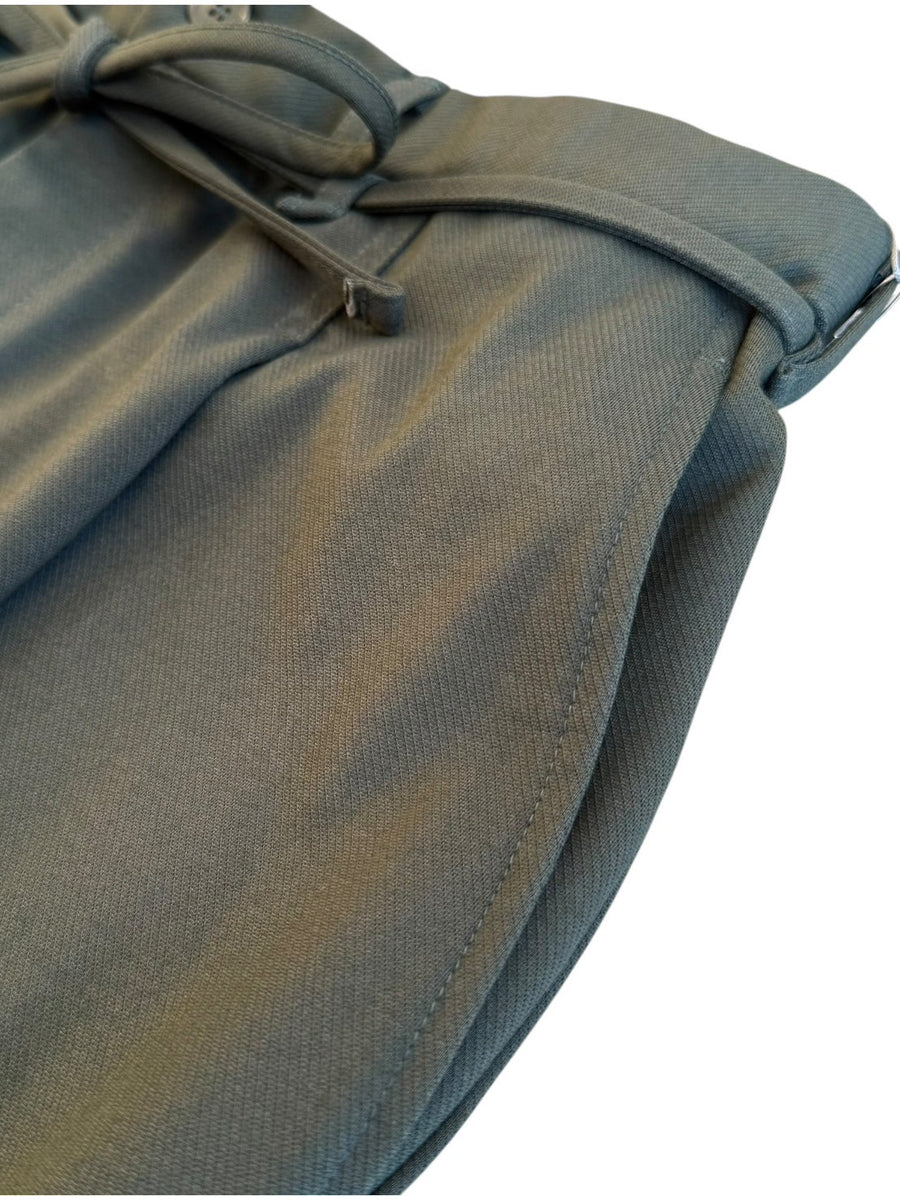 CURLY&Co.  Twill-Knit Straight Pants