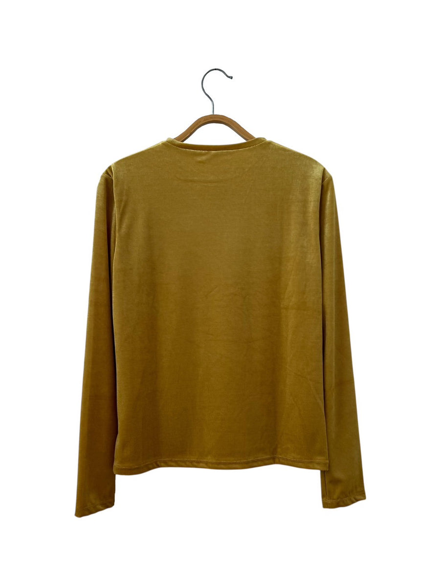 THE SHINZONE　VELOUR LONG SLEEVE TEE