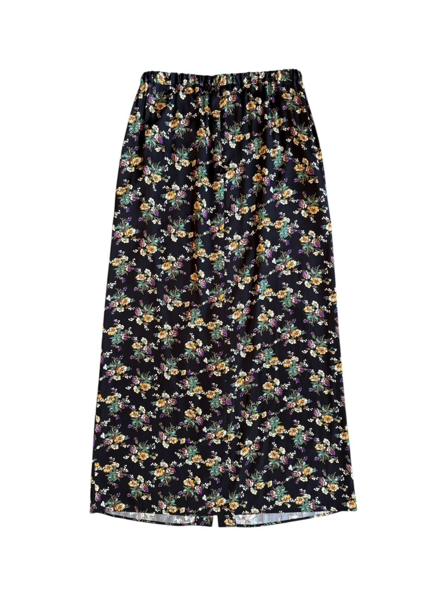 THE SHINZONE  FLOWER BOUQUET PRINTED SATIN SKIRT