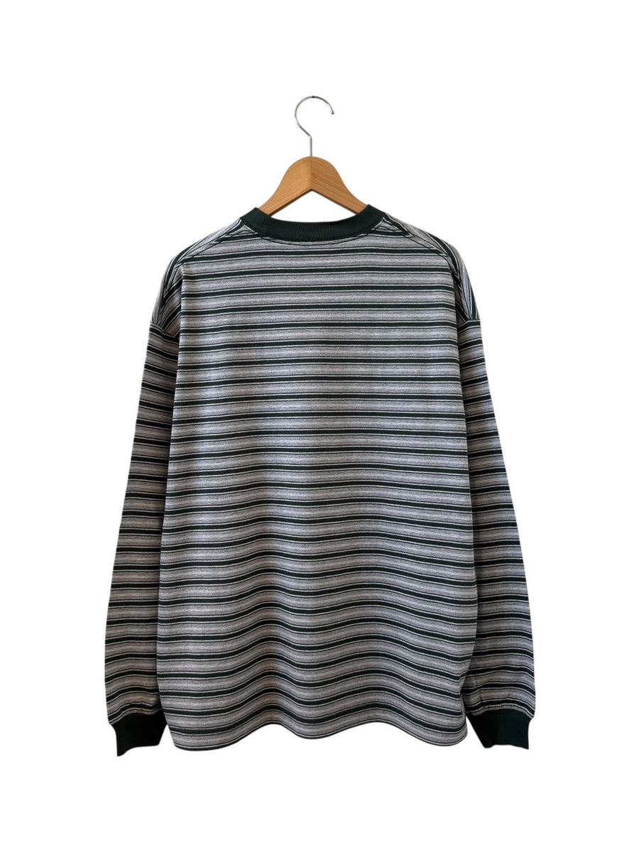 FARAH  Multi Stripe Crewneck L/S Tee