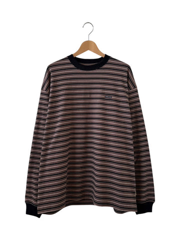 FARAH  Multi Stripe Crewneck L/S Tee