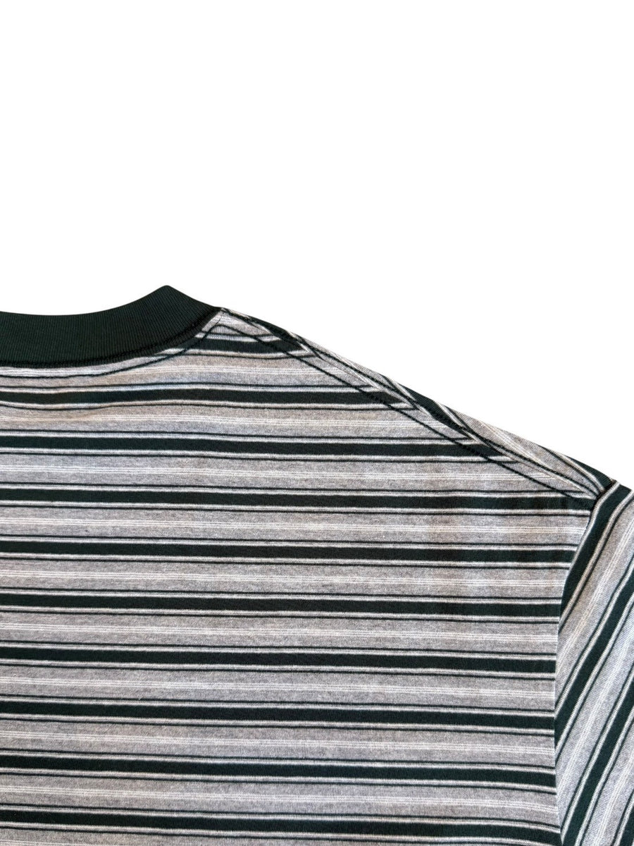 FARAH  Multi Stripe Crewneck L/S Tee