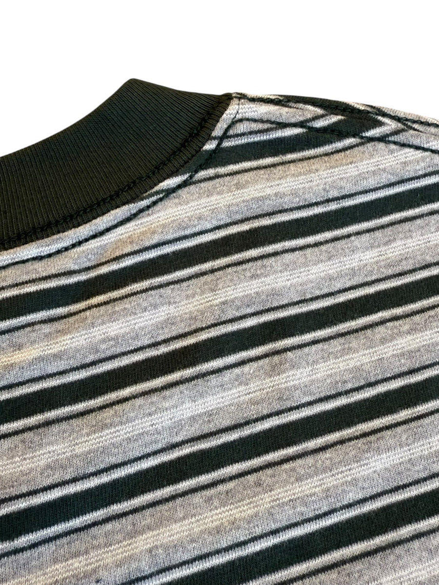 FARAH  Multi Stripe Crewneck L/S Tee
