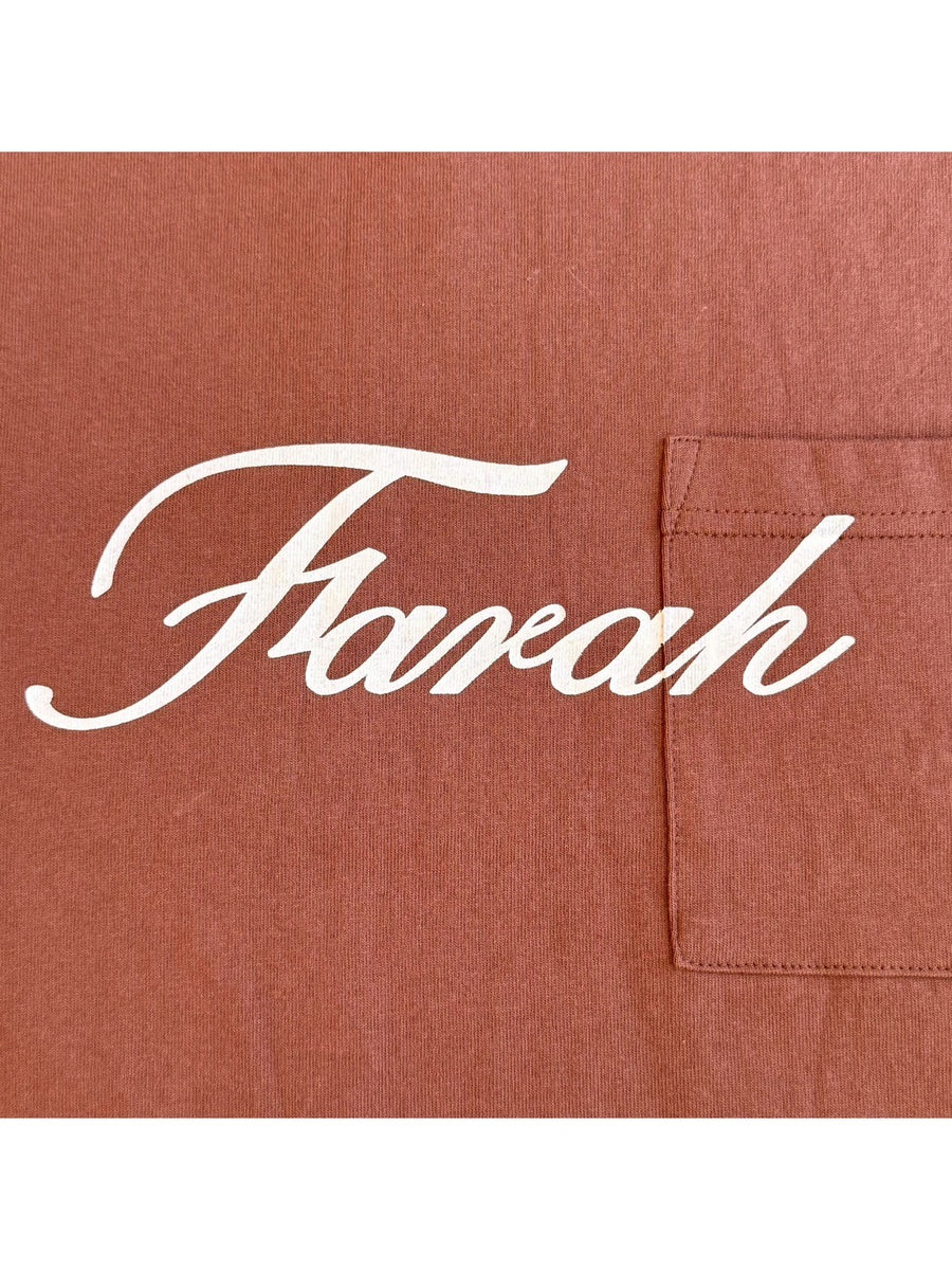 FARAH　Washed Printed Logo S/S Pocket Tee