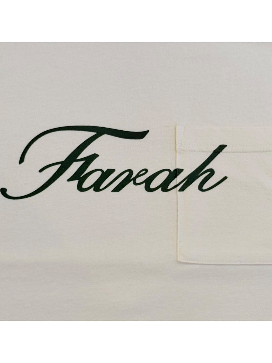 FARAH　Washed Printed Logo S/S Pocket Tee