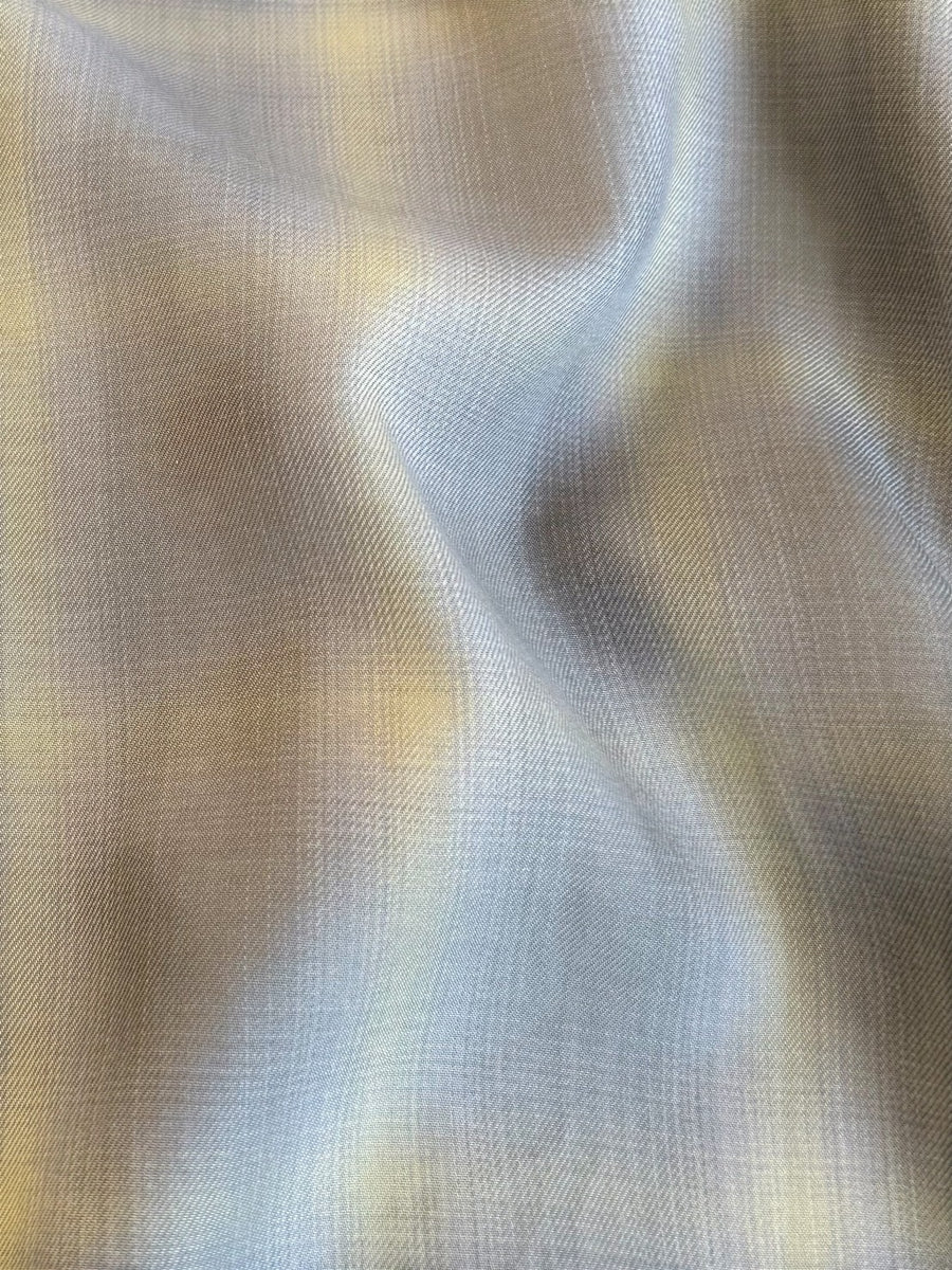 MANUAL ALPHABET  TWILL FADE CHECK SHIRTS