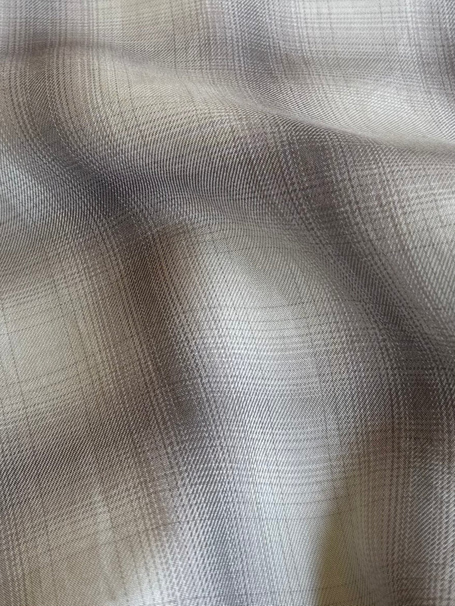 MANUAL ALPHABET  TWILL FADE CHECK SHIRTS