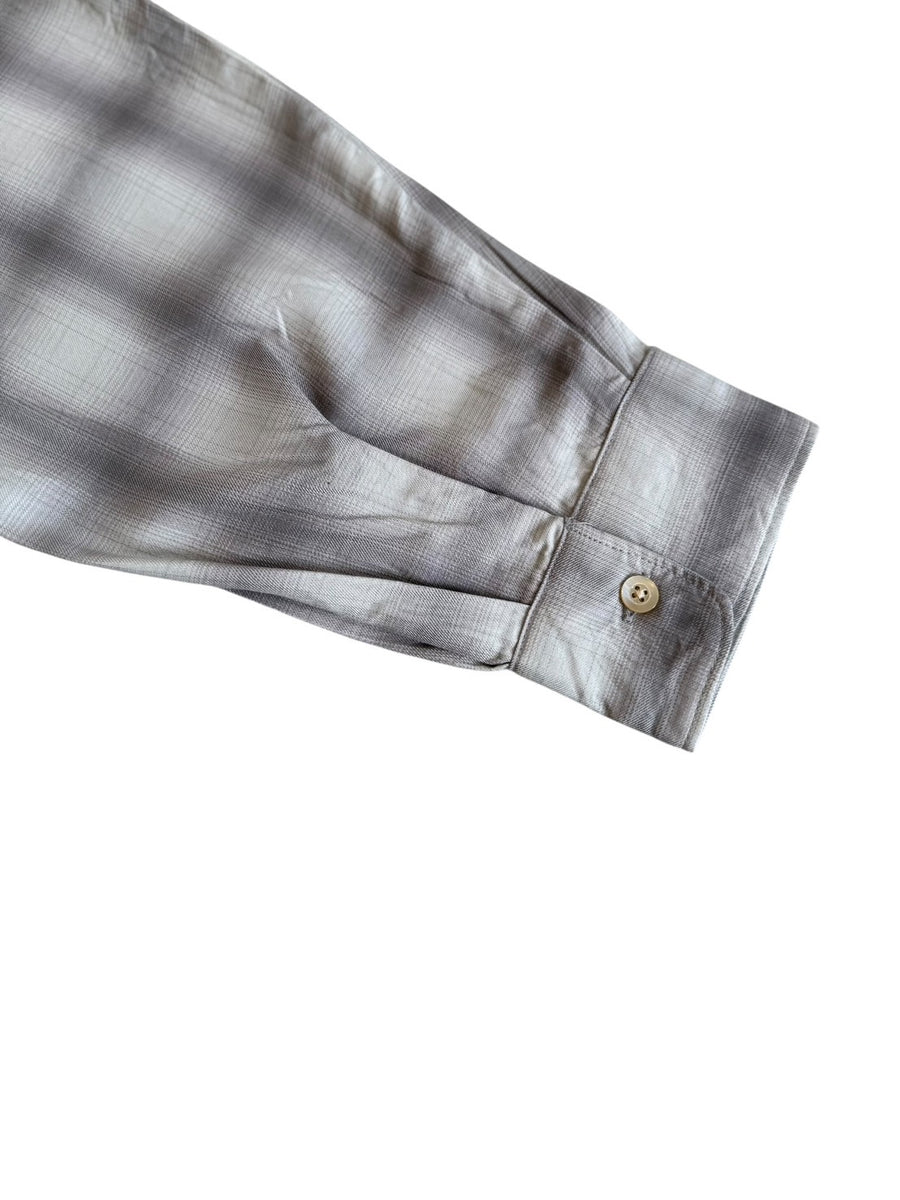 MANUAL ALPHABET  TWILL FADE CHECK SHIRTS