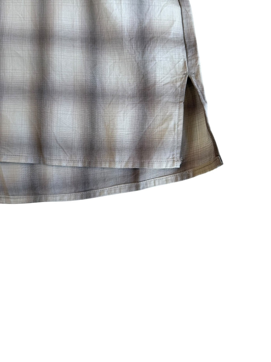 MANUAL ALPHABET  TWILL FADE CHECK SHIRTS