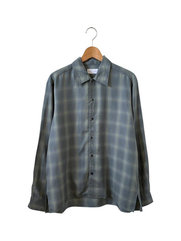 MANUAL ALPHABET  TWILL FADE CHECK SHIRTS