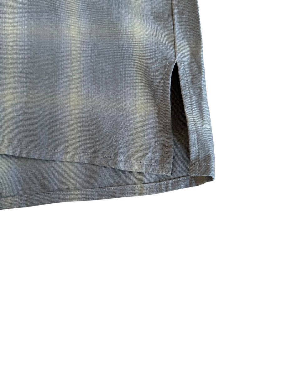 MANUAL ALPHABET  TWILL FADE CHECK SHIRTS
