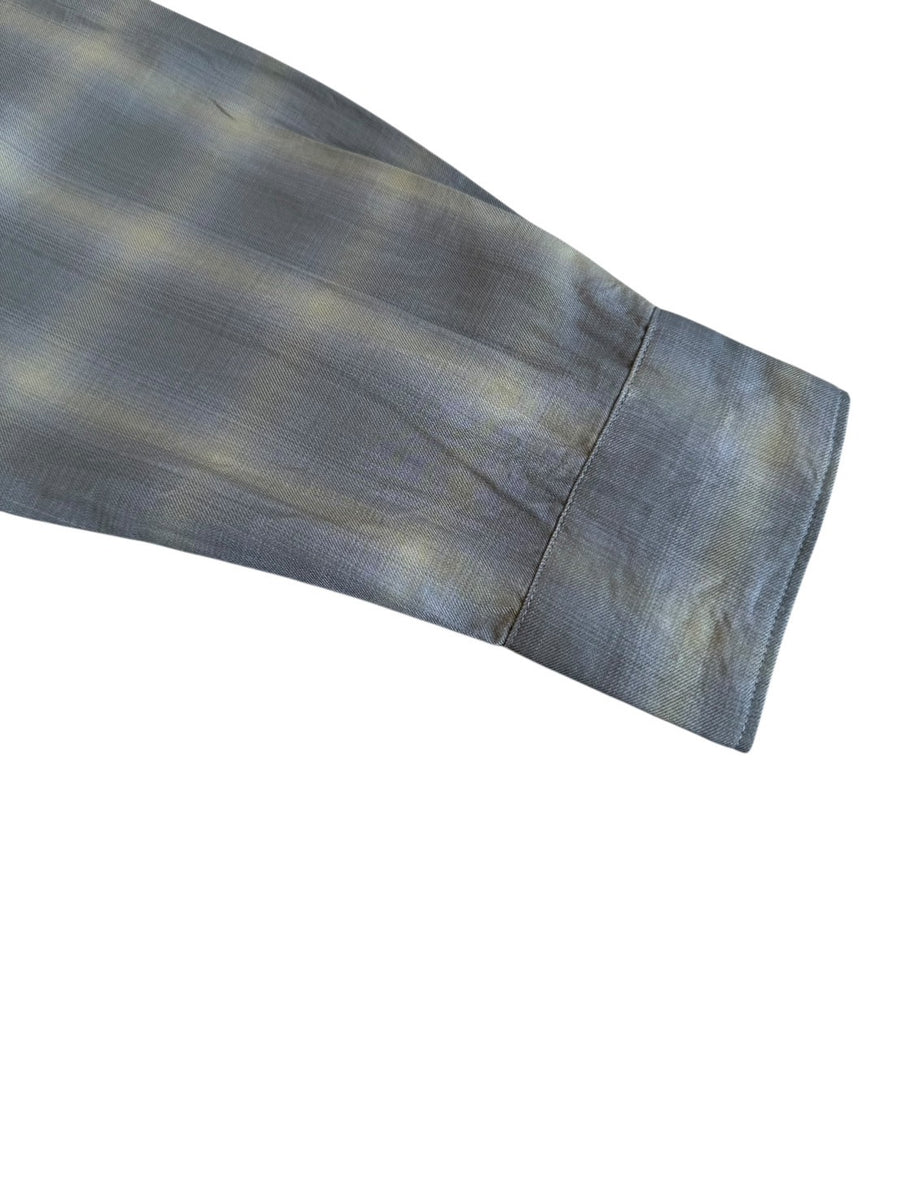MANUAL ALPHABET  TWILL FADE CHECK SHIRTS