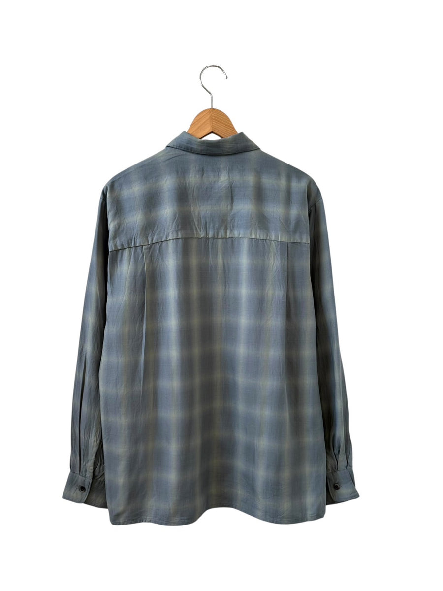 MANUAL ALPHABET  TWILL FADE CHECK SHIRTS
