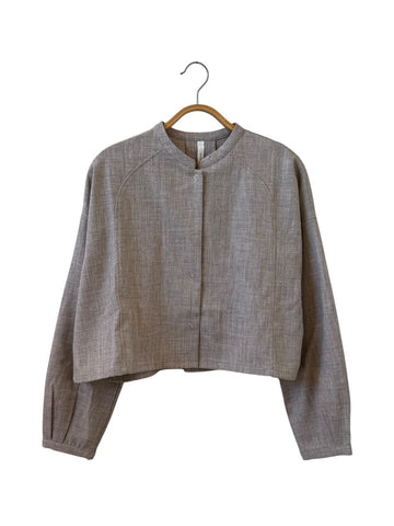 KELEN  PANEL DESIGN SHORT BLOUSE 【KELIN】