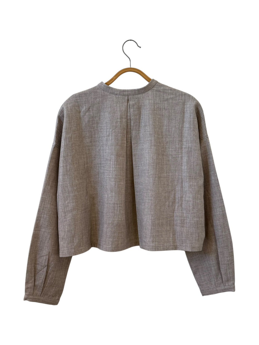 KELEN  PANEL DESIGN SHORT BLOUSE 【KELIN】