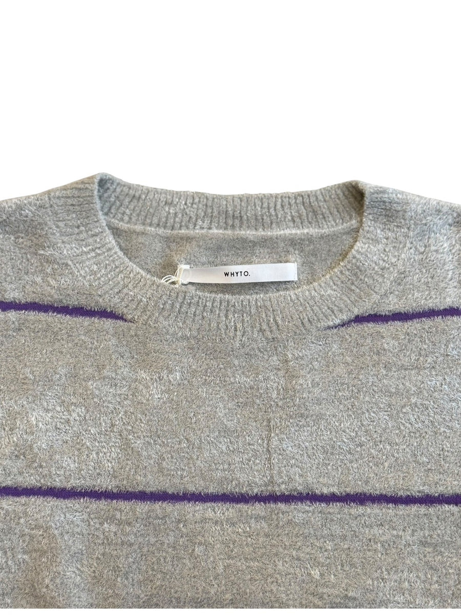 WHYTO.  Wide Border Knit