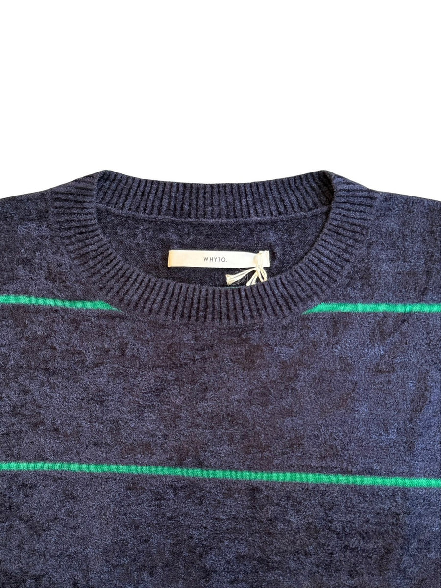 WHYTO.  Wide Border Knit