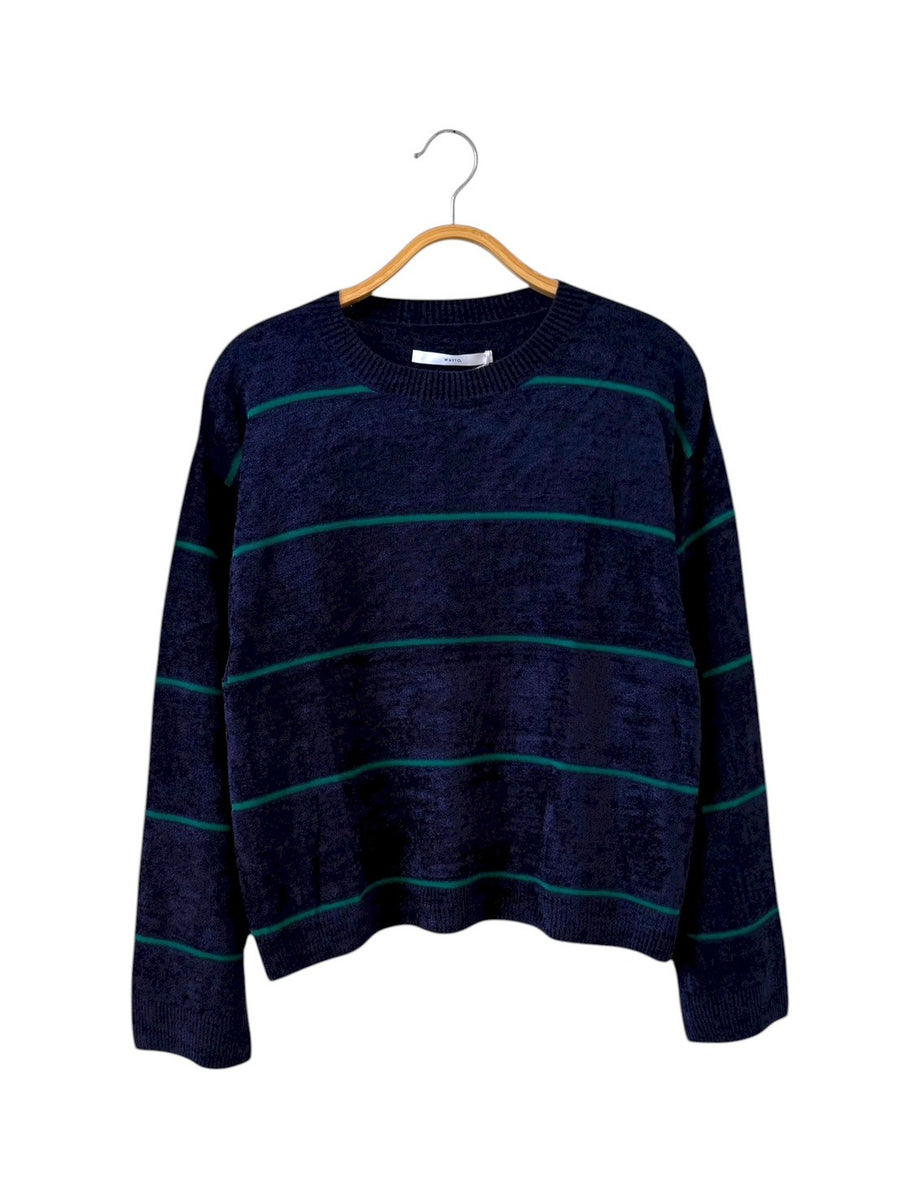 WHYTO.  Wide Border Knit
