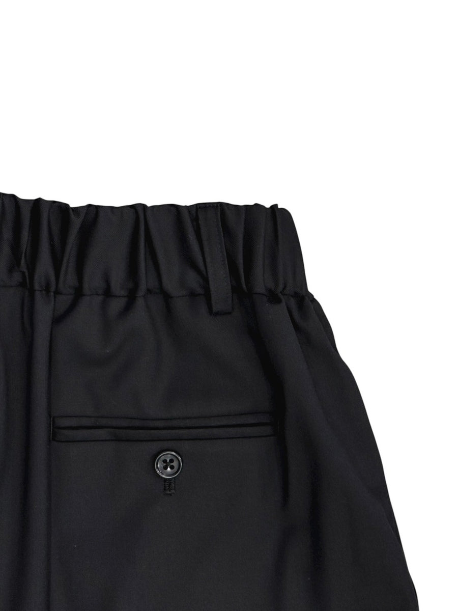 nicolson&nicolson  Stretch Twill Wool Taperd 2Tuck Easy Pants【TOBY-TRO】