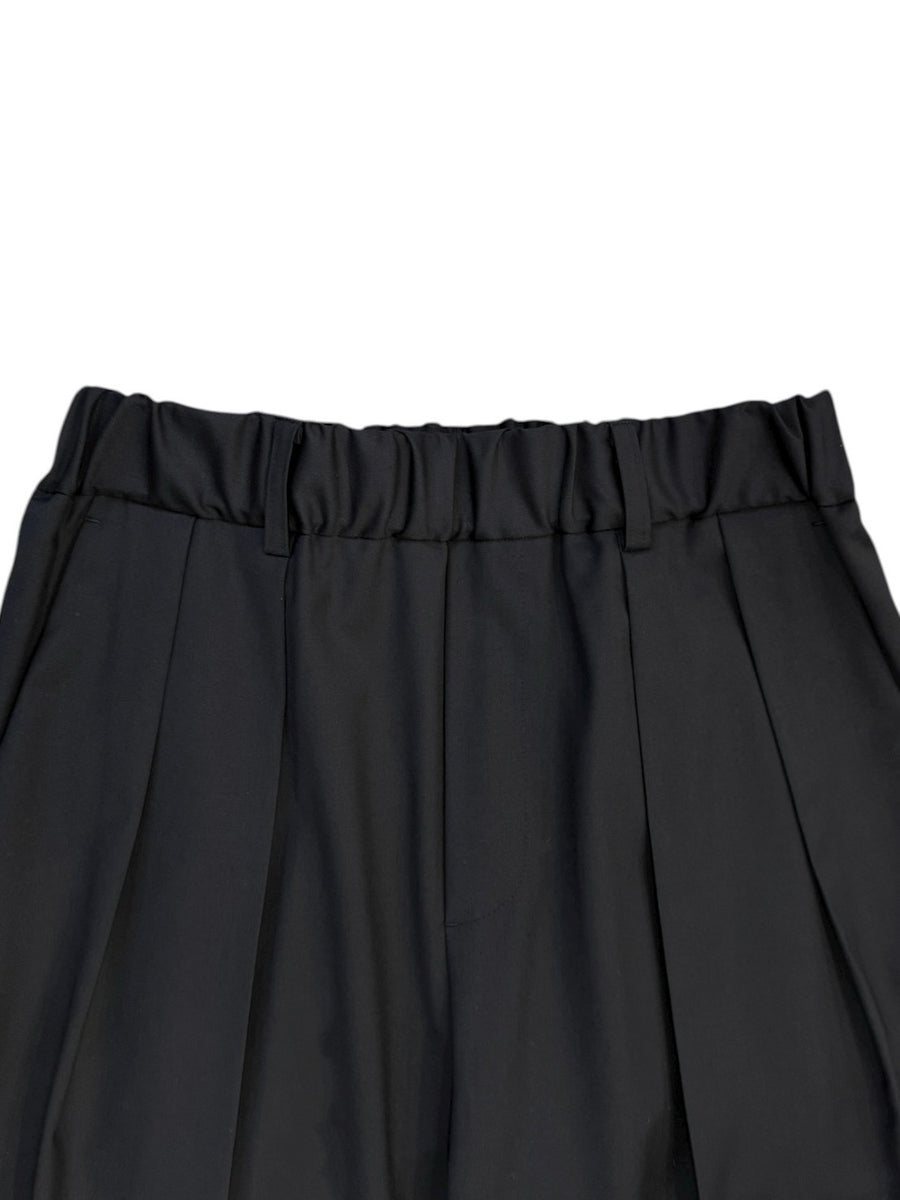 nicolson&nicolson  Stretch Twill Wool Taperd 2Tuck Easy Pants【TOBY-TRO】