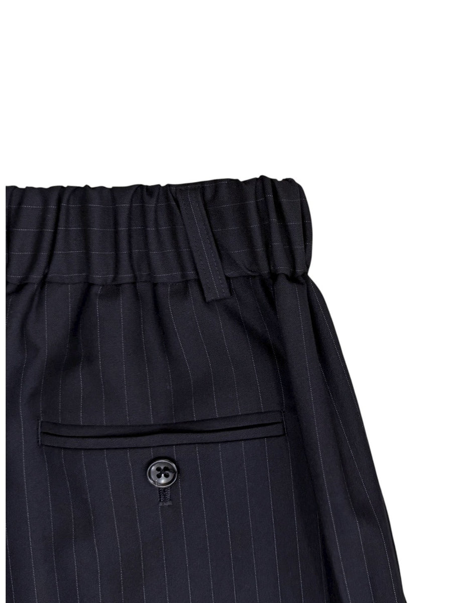 nicolson&nicolson  Stretch Twill Wool Taperd 2Tuck Easy Pants【TOBY-TRO】