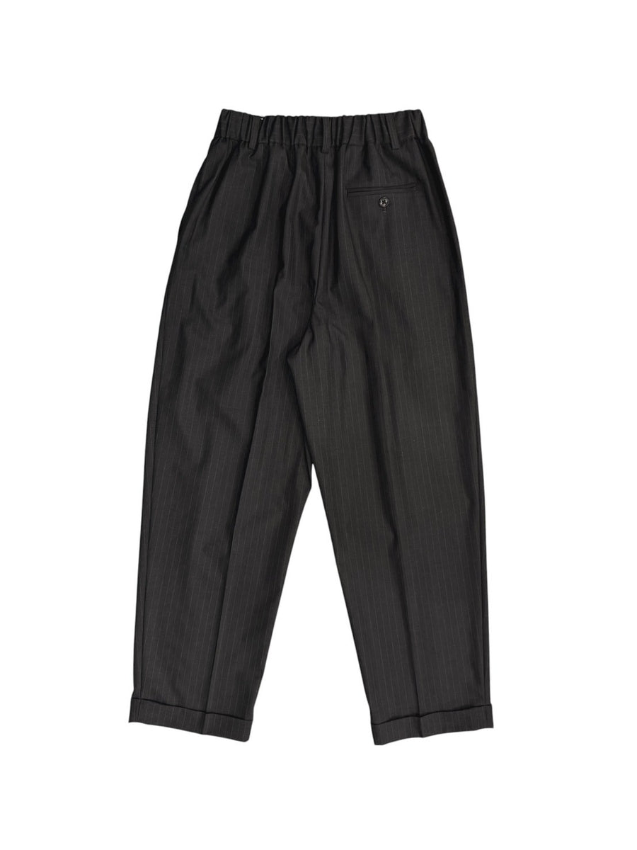 nicolson&nicolson  Stretch Twill Wool Taperd 2Tuck Easy Pants【TOBY-TRO】
