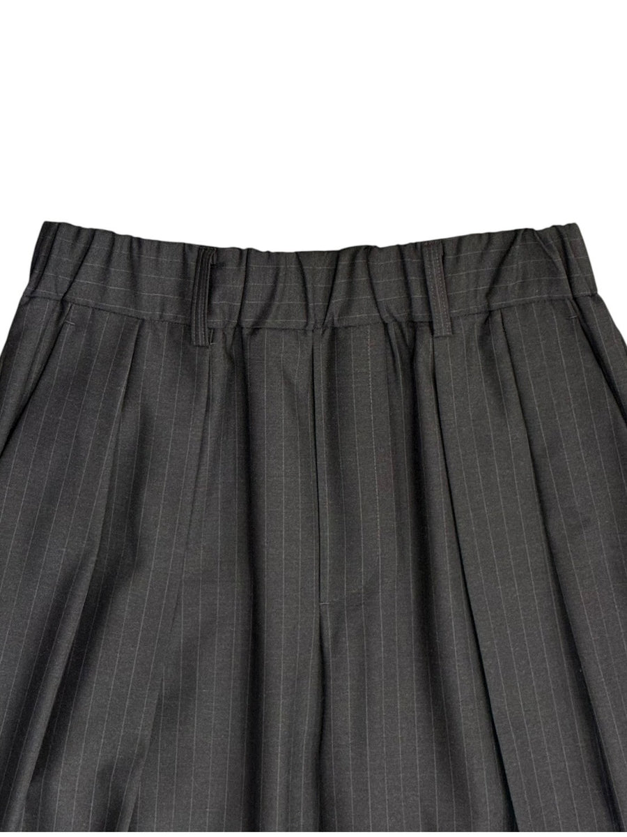nicolson&nicolson  Stretch Twill Wool Taperd 2Tuck Easy Pants【TOBY-TRO】