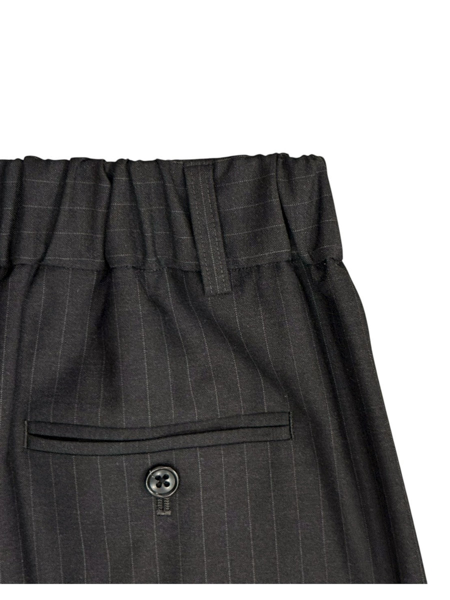 nicolson&nicolson  Stretch Twill Wool Taperd 2Tuck Easy Pants【TOBY-TRO】