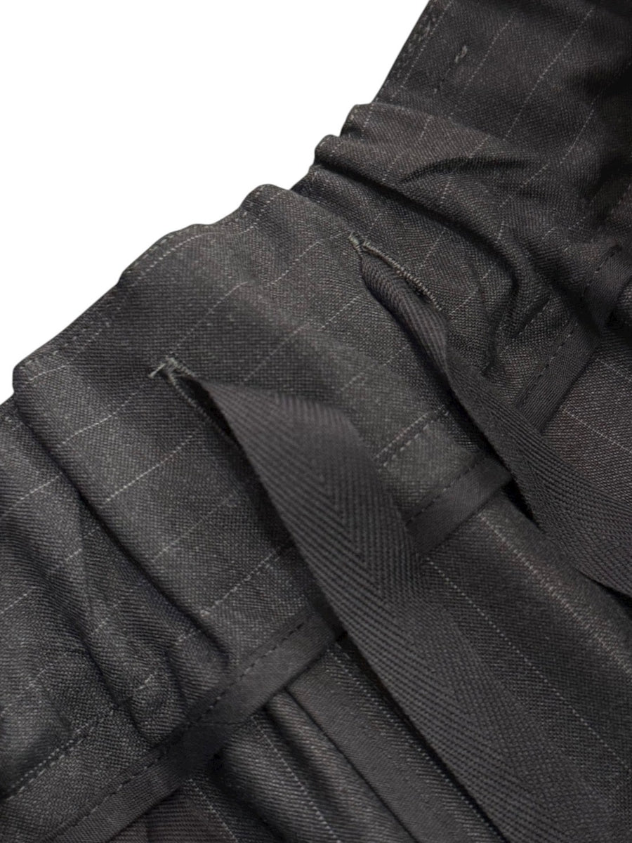 nicolson&nicolson  Stretch Twill Wool Taperd 2Tuck Easy Pants【TOBY-TRO】