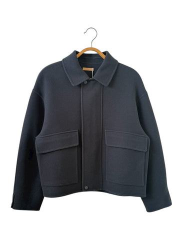 LA MOND  DOUBLE WEAVE WOOL BLOUSON