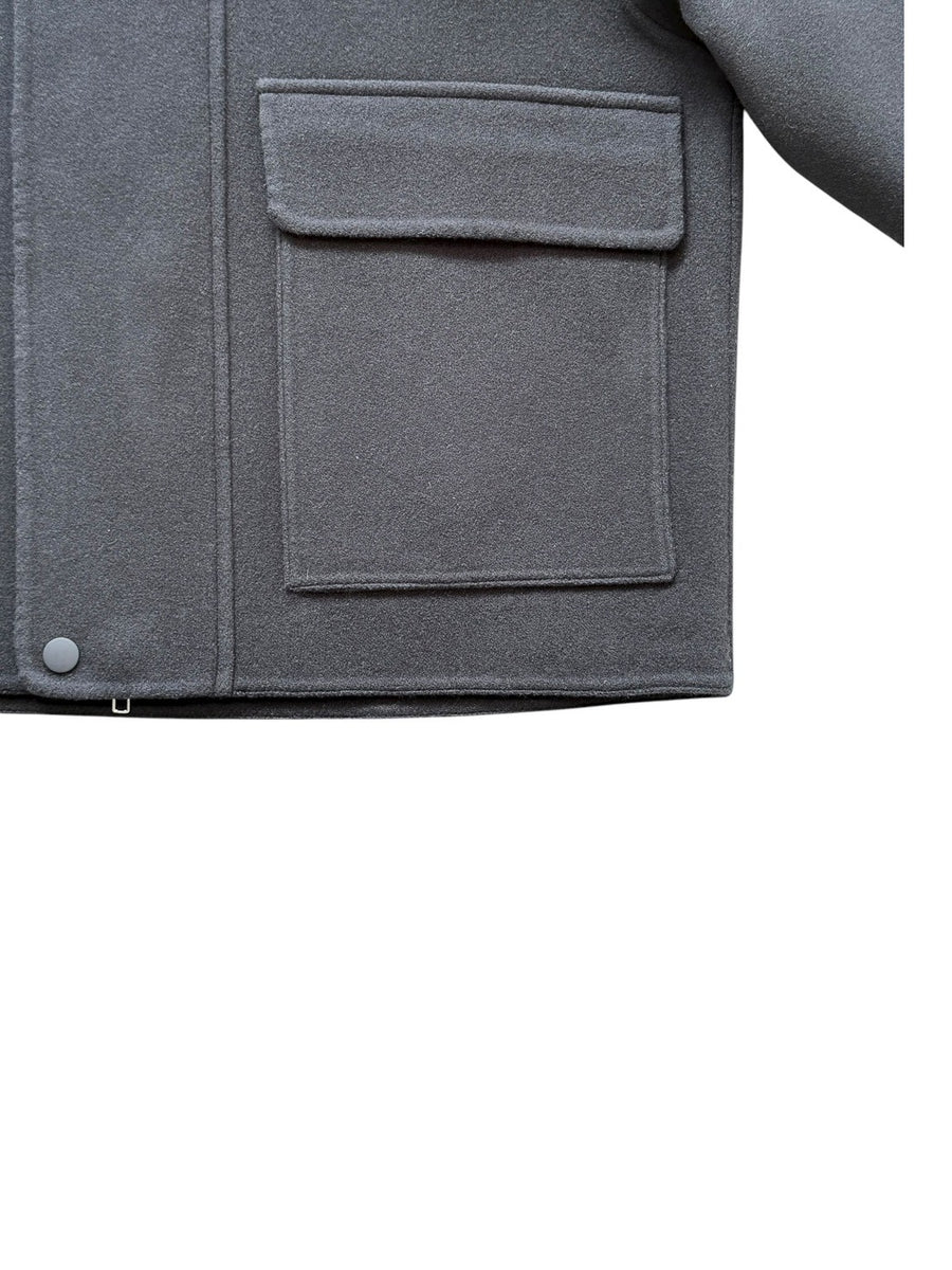 LA MOND  DOUBLE WEAVE WOOL BLOUSON