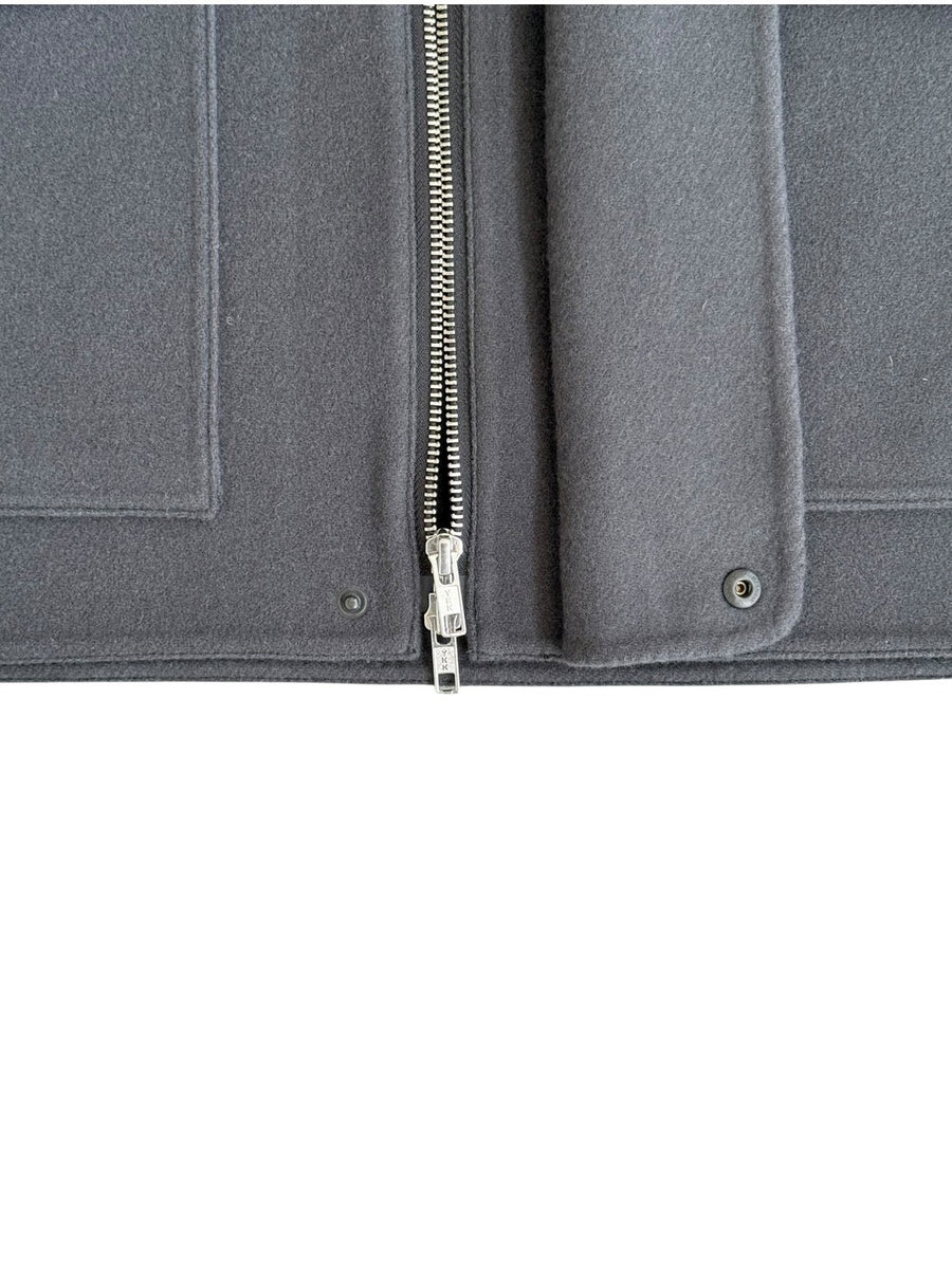 LA MOND  DOUBLE WEAVE WOOL BLOUSON