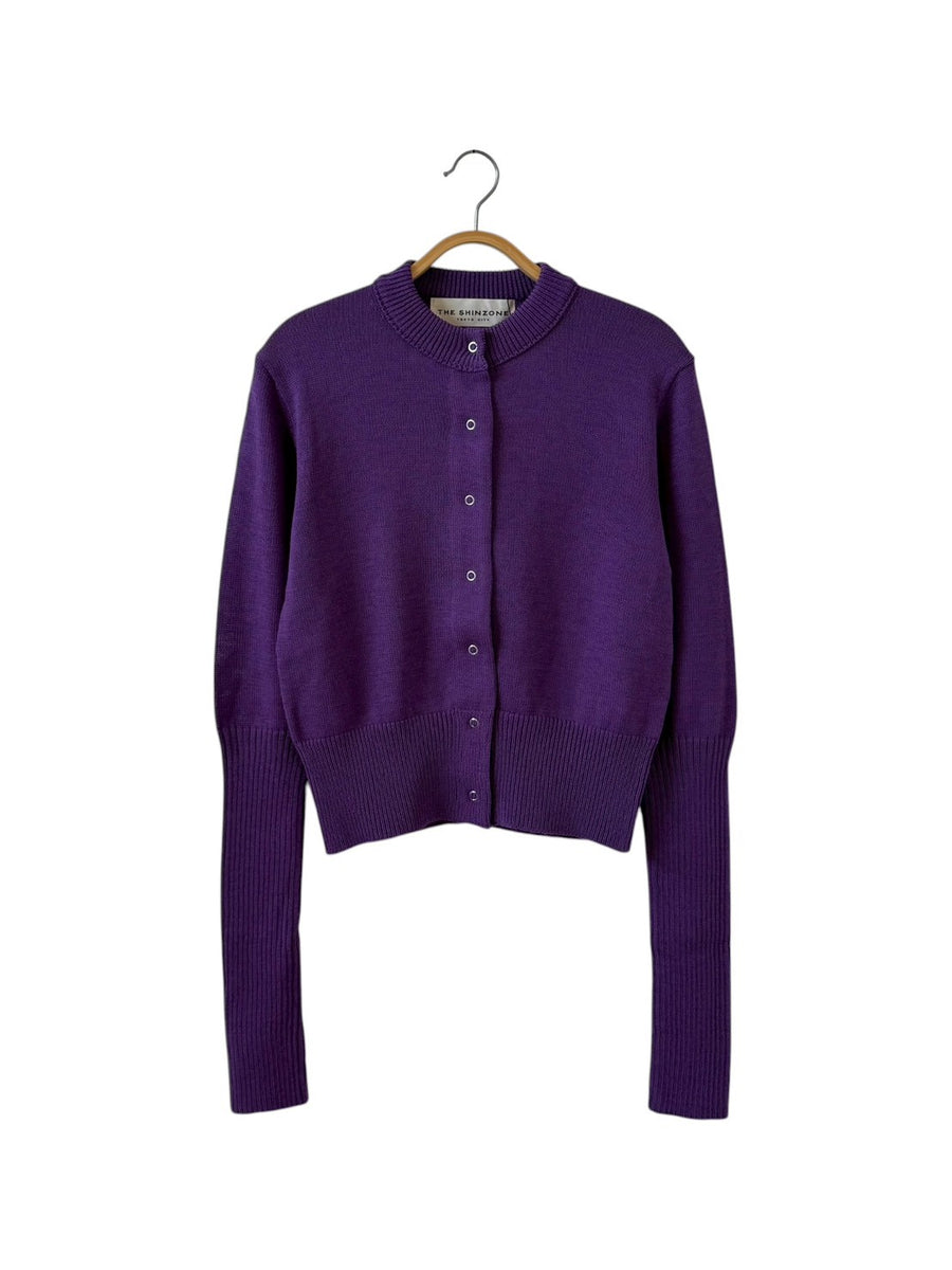 THESHINZONE  LONG RIB CARDIGAN