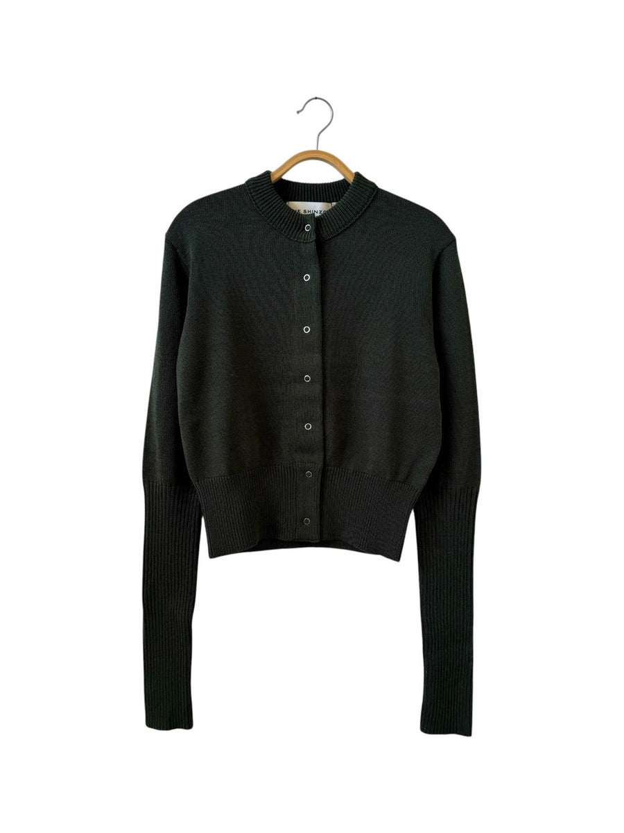 THESHINZONE  LONG RIB CARDIGAN