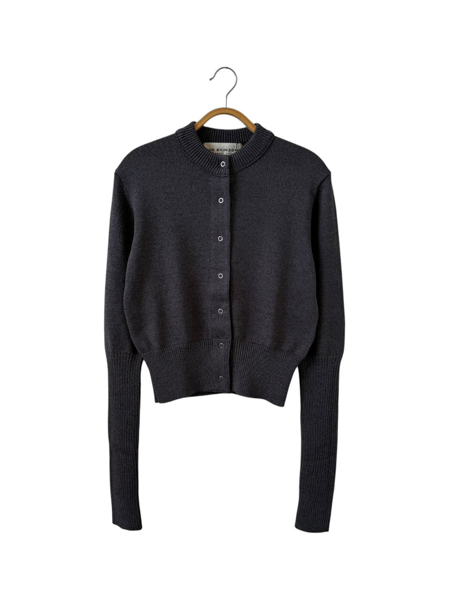 THESHINZONE  LONG RIB CARDIGAN