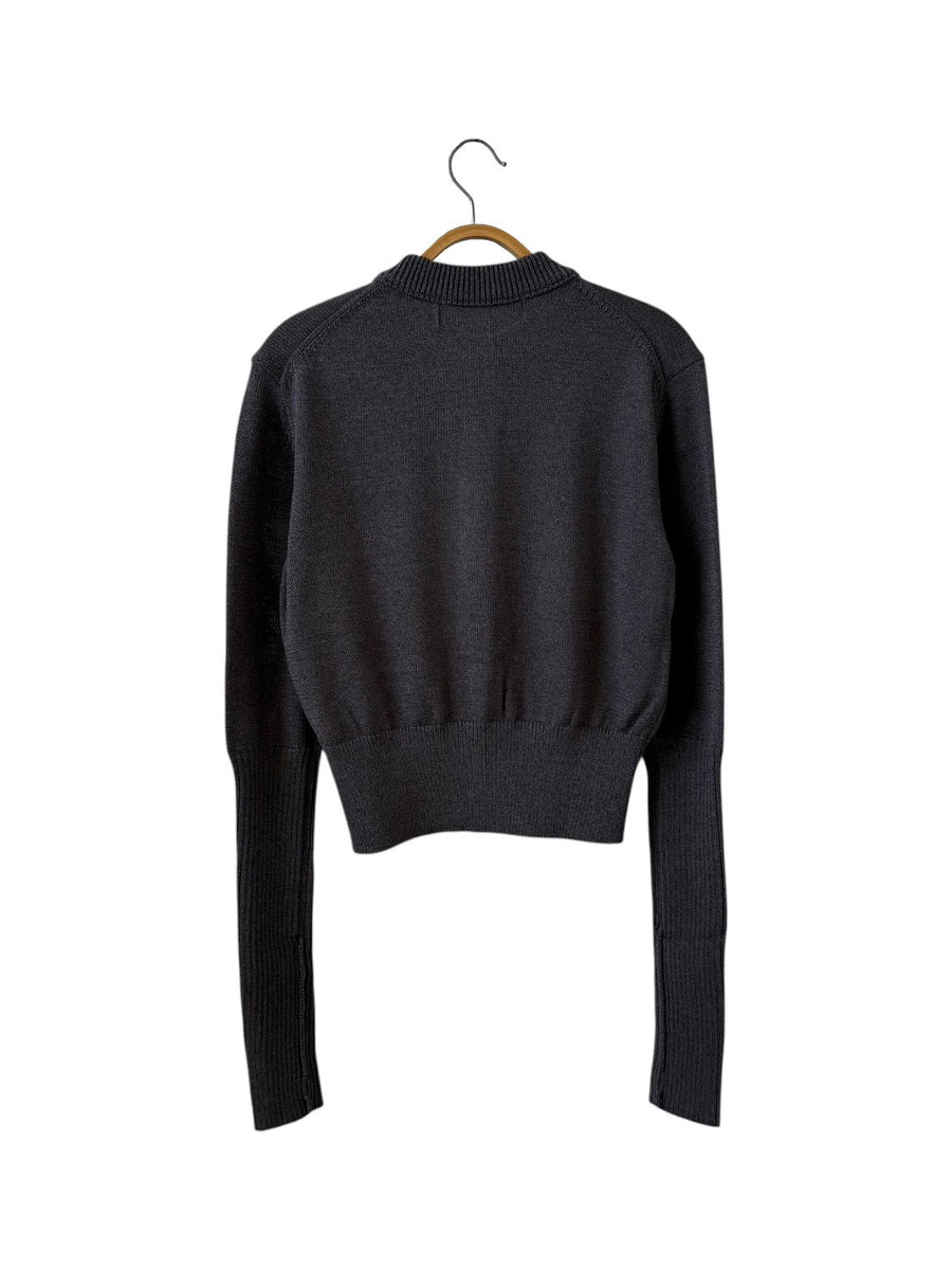 THESHINZONE  LONG RIB CARDIGAN