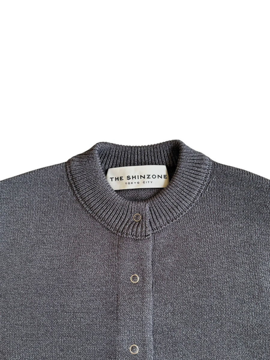 THESHINZONE  LONG RIB CARDIGAN