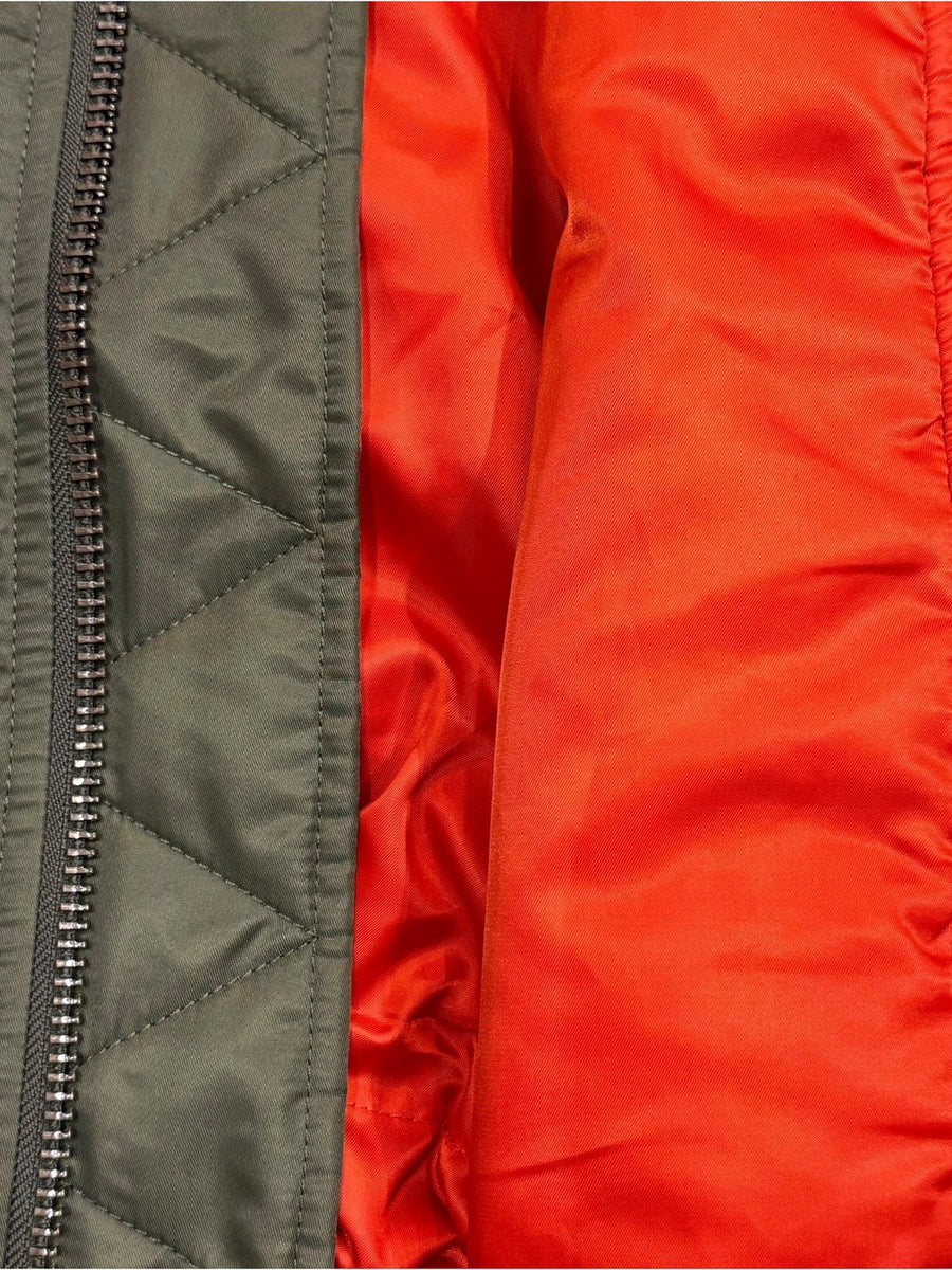 TOP KHAKI MA-1 NYLON JACKET