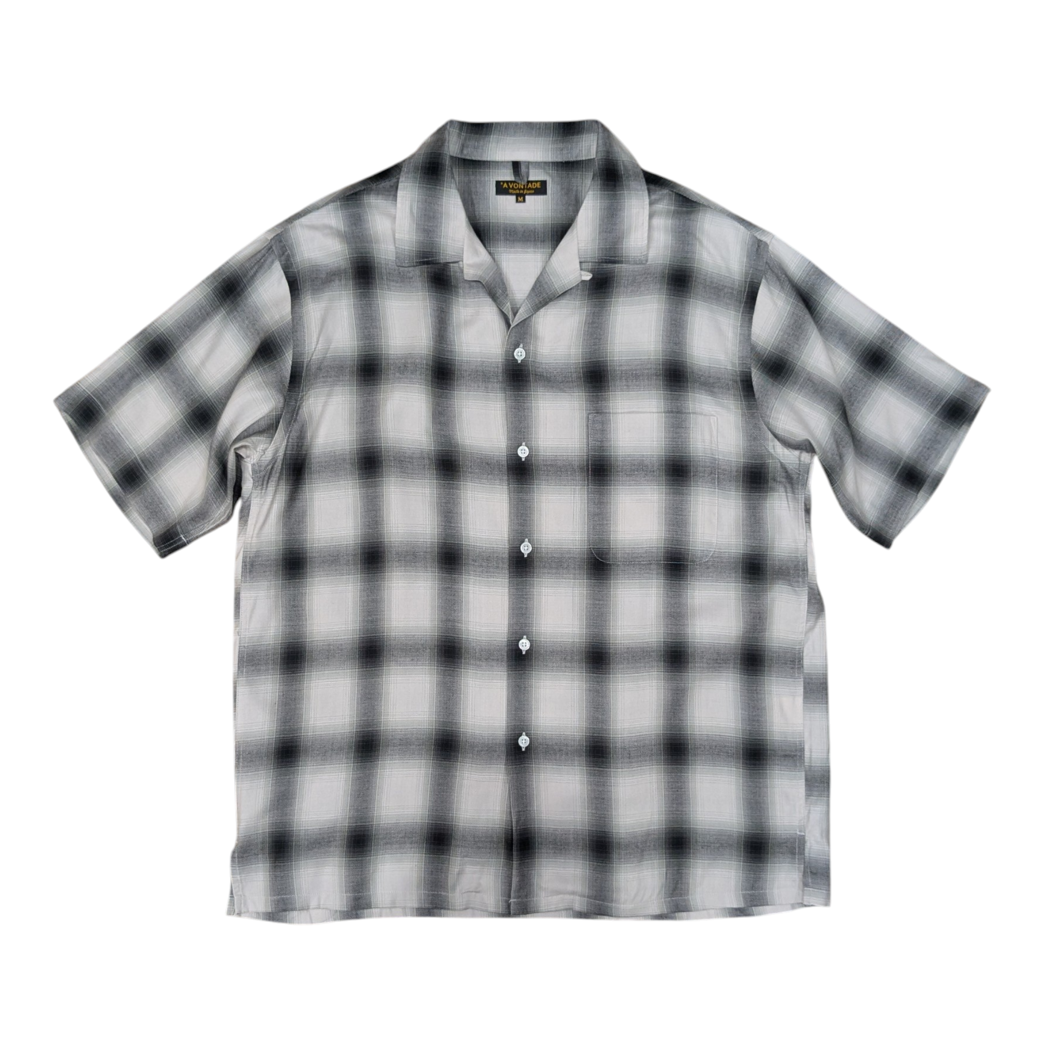 A VONTADE Open Collar Shirts Ombre Check – parcel.transitfolks A VONTADE Open Collar Shirts Ombre Check – parcel.transitfolks