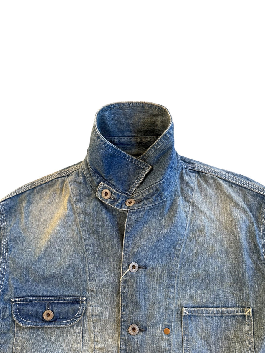 H-UNIT  DENIM COVERALLS(USED WASH)