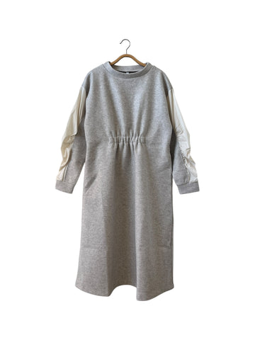 Kelen 【AGNES】Sleeve Combi Design Dress OnePiece