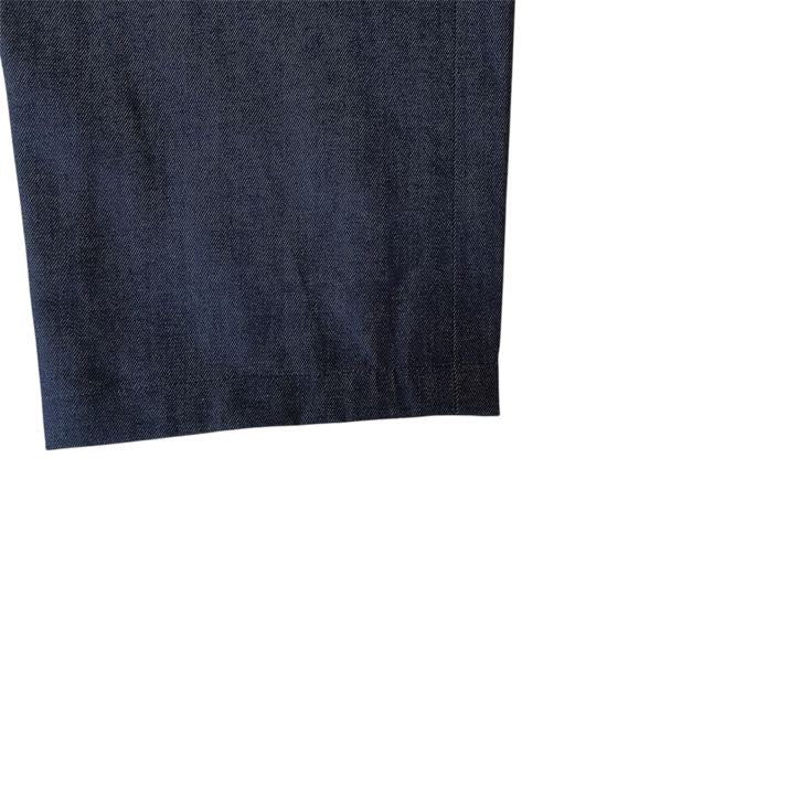 Audience White Selvedge Stretch Denim 2 Tuck Wide Easy Pants