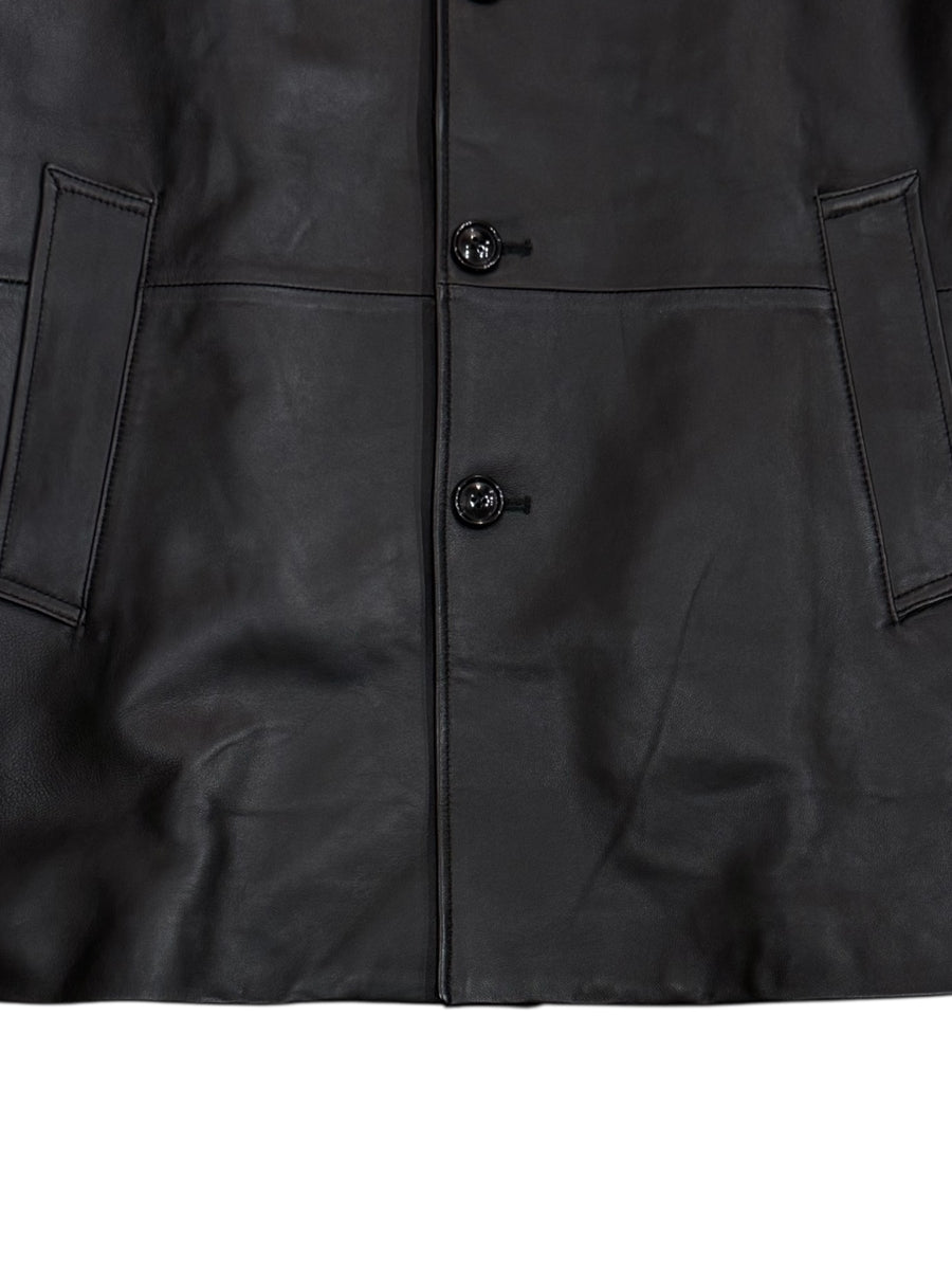 AWESOME LEATHER SHEEP LEATHER HALF COAT – parcel.transitfolks